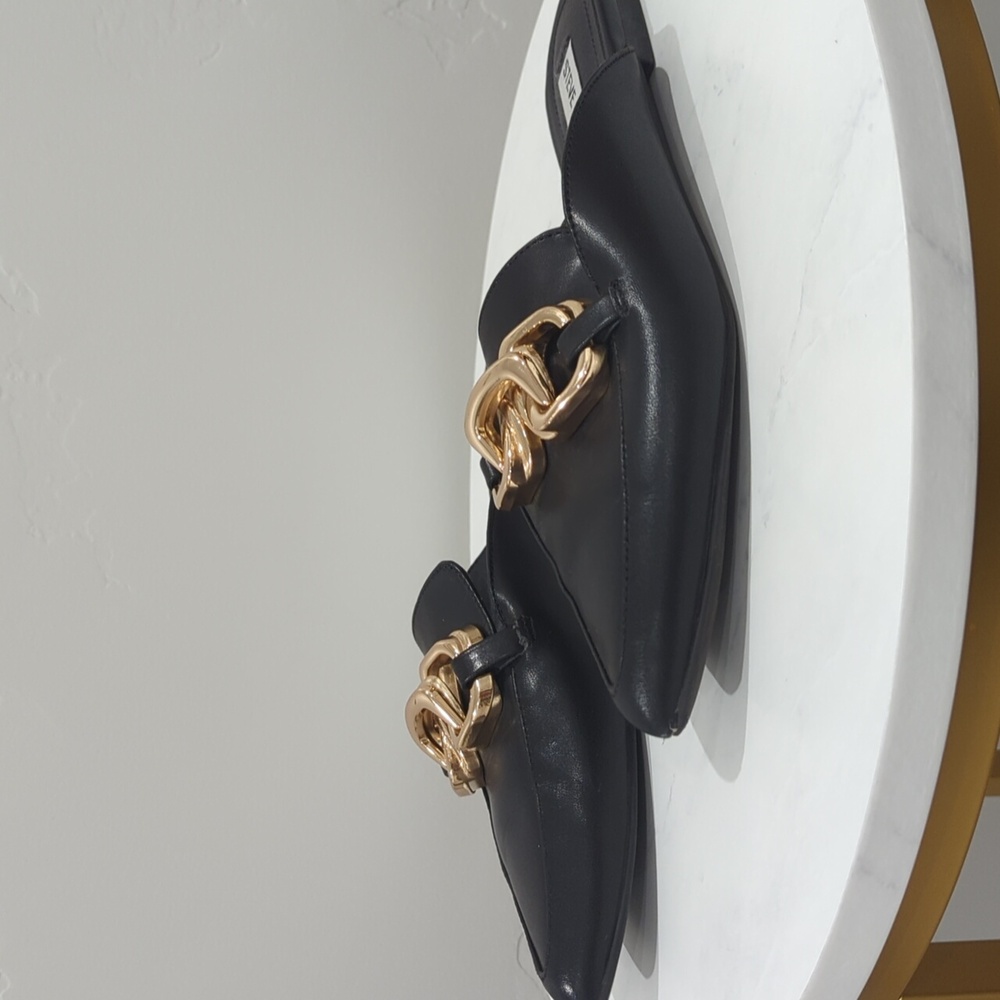 Steve Madden Black Slip on Shoes